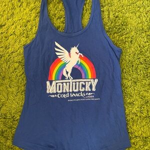 Montucky Pride Tank Top with Unicorn and Rainbow unisex size s